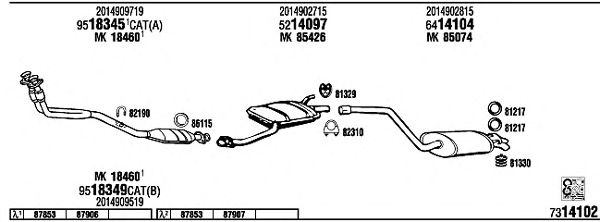 Exhaust System MB30021