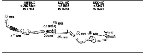 Exhaust System VW20718