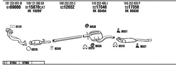 Exhaust System VW25067