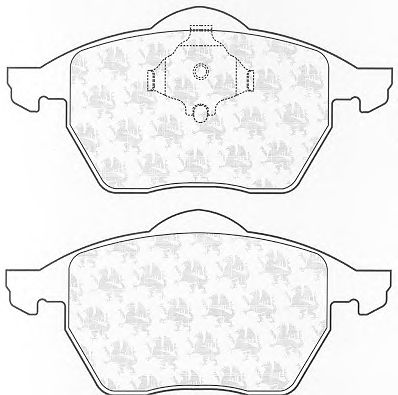 Комплект тормозных колодок, дисковый тормоз BP975