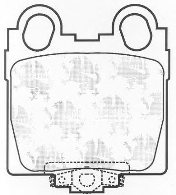 Комплект тормозных колодок, дисковый тормоз BP1252