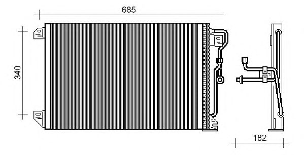 Condensador, ar condicionado QCN284