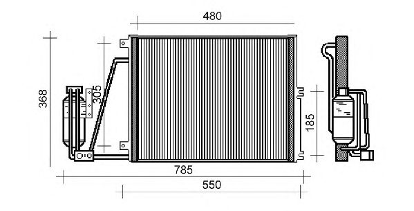 Condensator, airconditioning QCN313