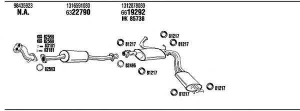 Exhaust System FI40308