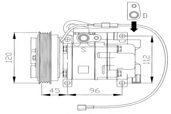 Kompressori, ilmastointilaite 32068