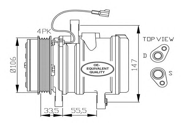 Compressor, airconditioning 32436