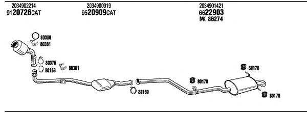 Exhaust System MB22031A