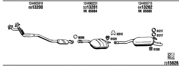 Exhaust System MB43311A