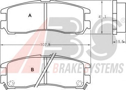 Brake Pad Set, disc brake 36690
