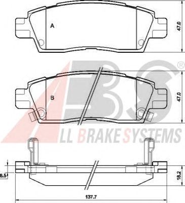 Brake Pad Set, disc brake 38883