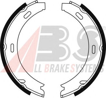 Brake Shoe Set, parking brake 8902