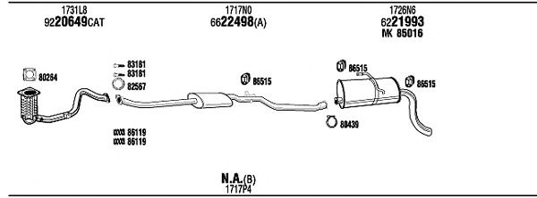 Exhaust System PEP07977BA