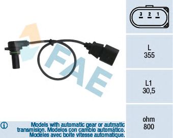 ABS Sensor; Toerentalsensor, motormanagement 79062