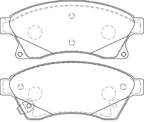 Комплект тормозных колодок, дисковый тормоз FD7454A