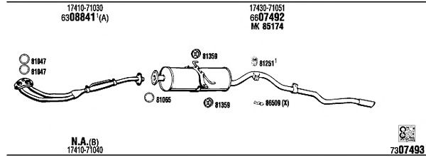 Exhaust System TO85831