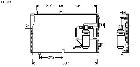 Condensador, ar condicionado DU5039