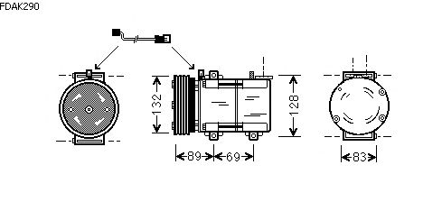Compressor, airconditioning FDAK290