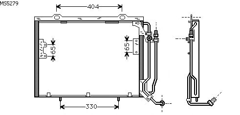 Condensator, airconditioning MS5279