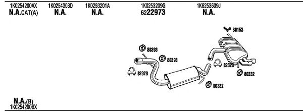 Exhaust System VW20809