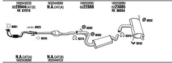 Exhaust System VW20810