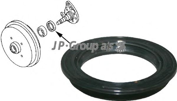Shaft Seal, wheel bearing 1151250200