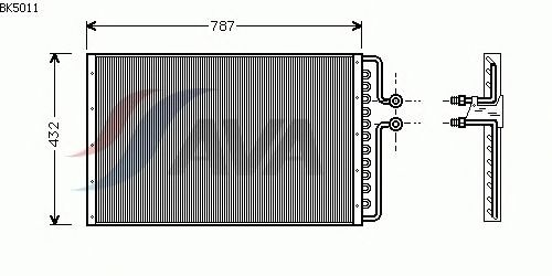 Condensator, airconditioning BK5011