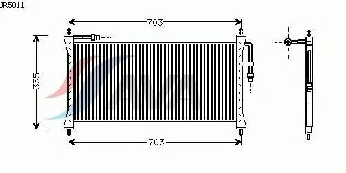 Condensator, airconditioning JR5011