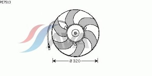 Ventilador, refrigeración del motor PE7513