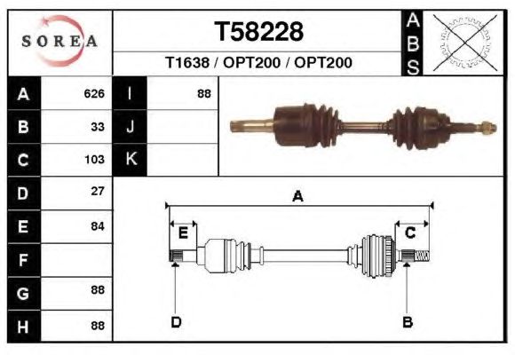 Árbol de transmisión T58228