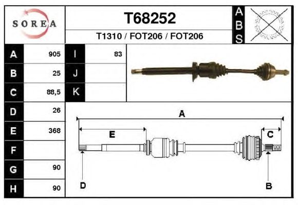 Árbol de transmisión T68252