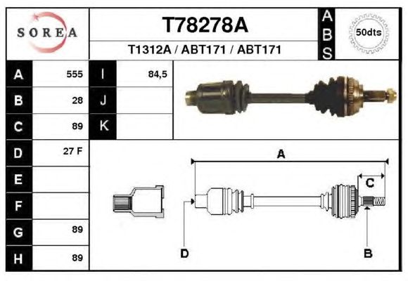Antriebswelle T78278A