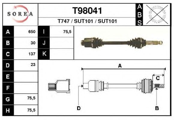 Veio de transmissão T98041