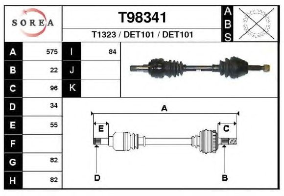 Árbol de transmisión T98341