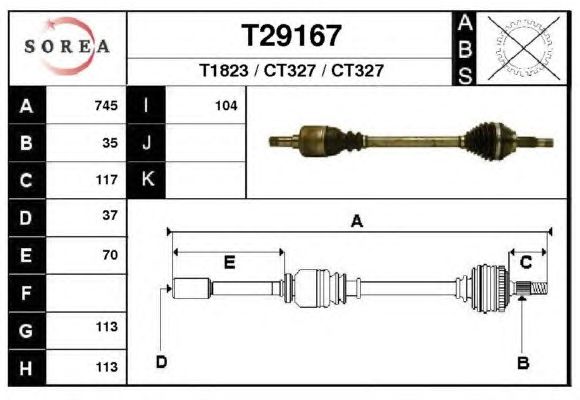 Veio de transmissão T29167