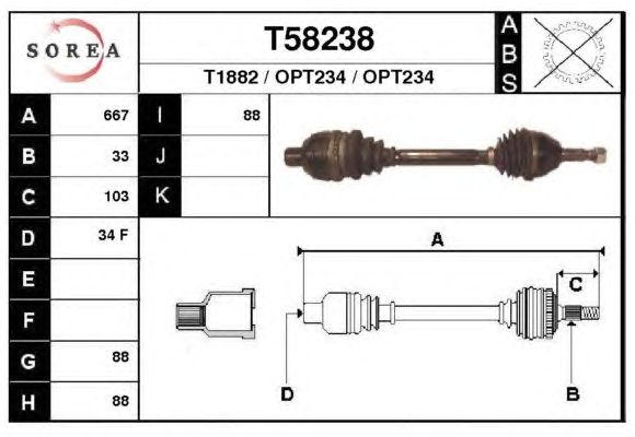 Árbol de transmisión T58238