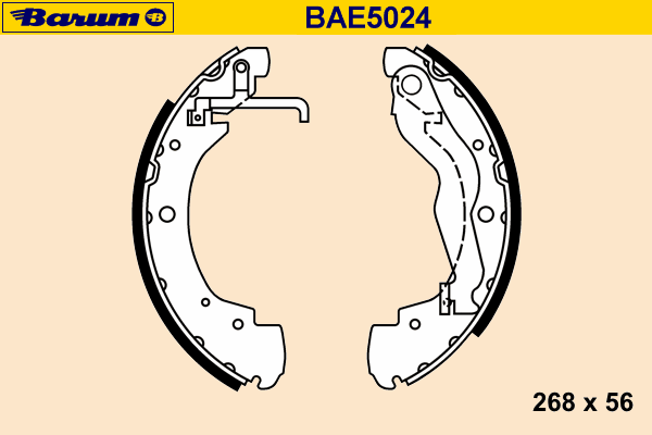 Комплект тормозных колодок BAE5024
