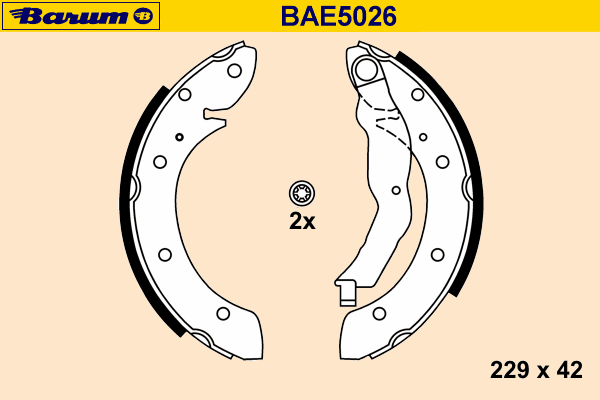 Комплект тормозных колодок BAE5026