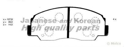 Brake Pad Set, disc brake D095-05