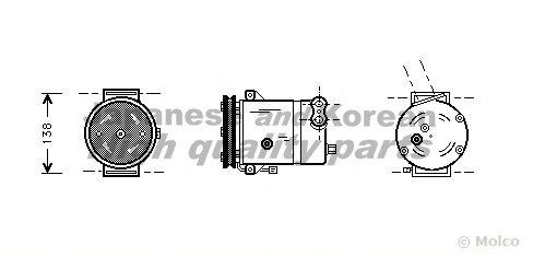 Compressor, air conditioning J555-02