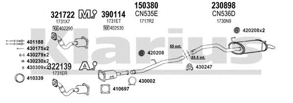 Exhaust System 630789E