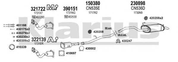 Exhaust System 630993E