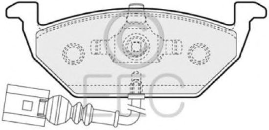 Комплект тормозных колодок, дисковый тормоз BRP1109