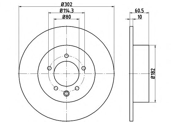 Тормозной диск 8DD 355 115-491