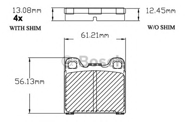 Комплект тормозных колодок, дисковый тормоз F 03B 150 204