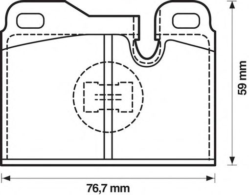 Комплект тормозных колодок, дисковый тормоз 571354J-AS