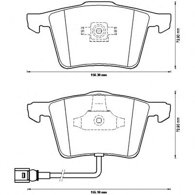 Комплект тормозных колодок, дисковый тормоз 573197J