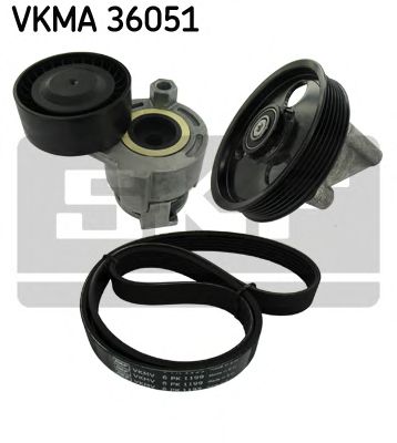 Поликлиновой ременный комплект VKMA 36051