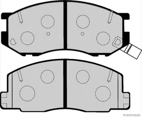 Комплект тормозных колодок, дисковый тормоз J3602074