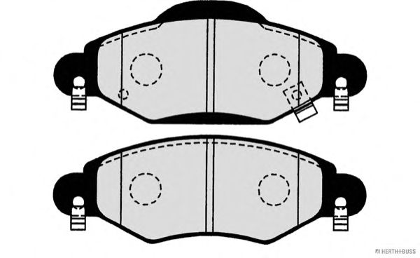 Комплект тормозных колодок, дисковый тормоз J3602113