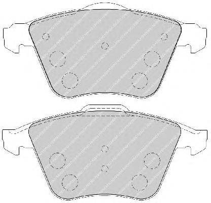 Комплект тормозных колодок, дисковый тормоз FDB1706